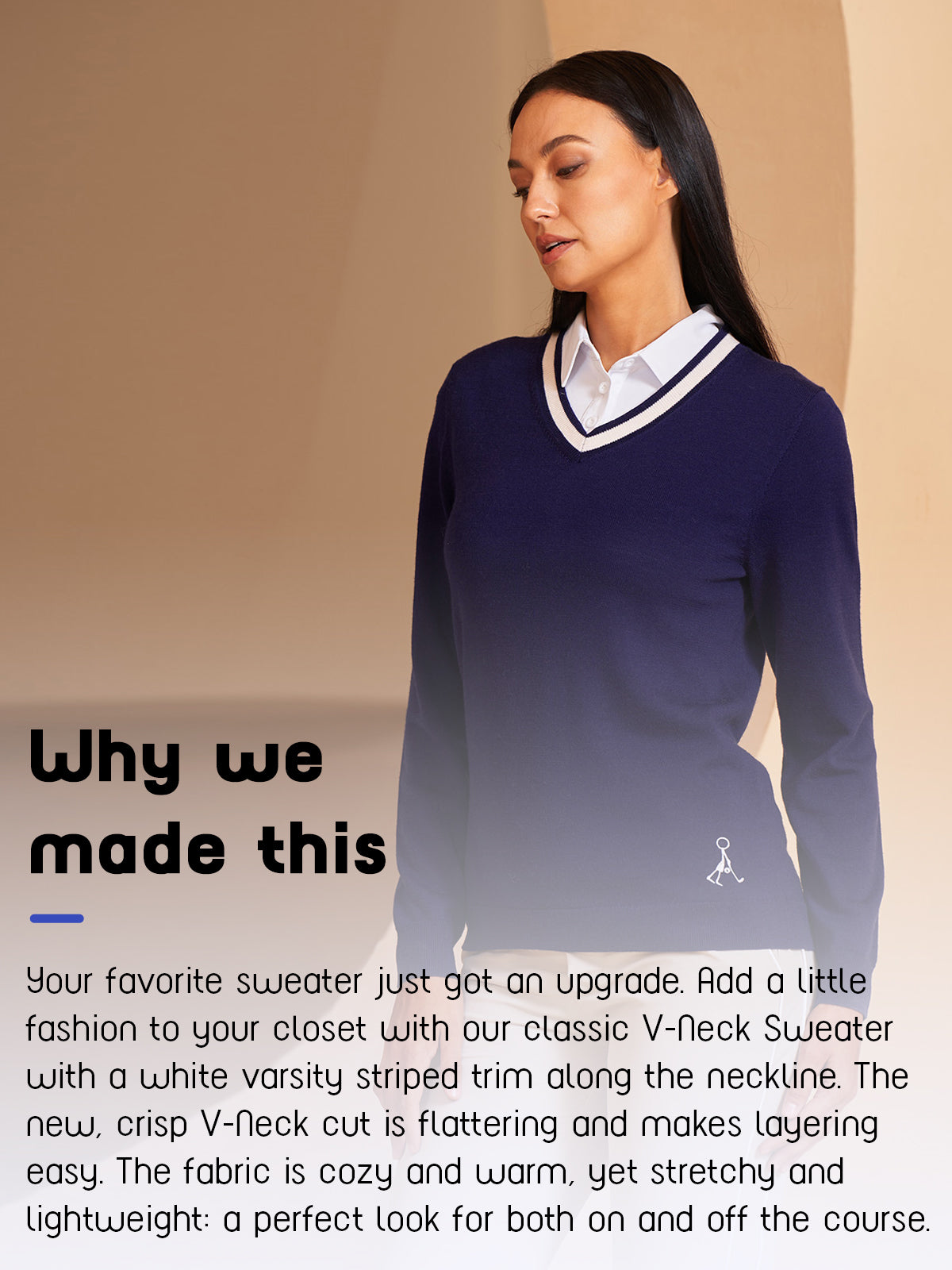 More Than Basic Merino Wool V Neck Sweater