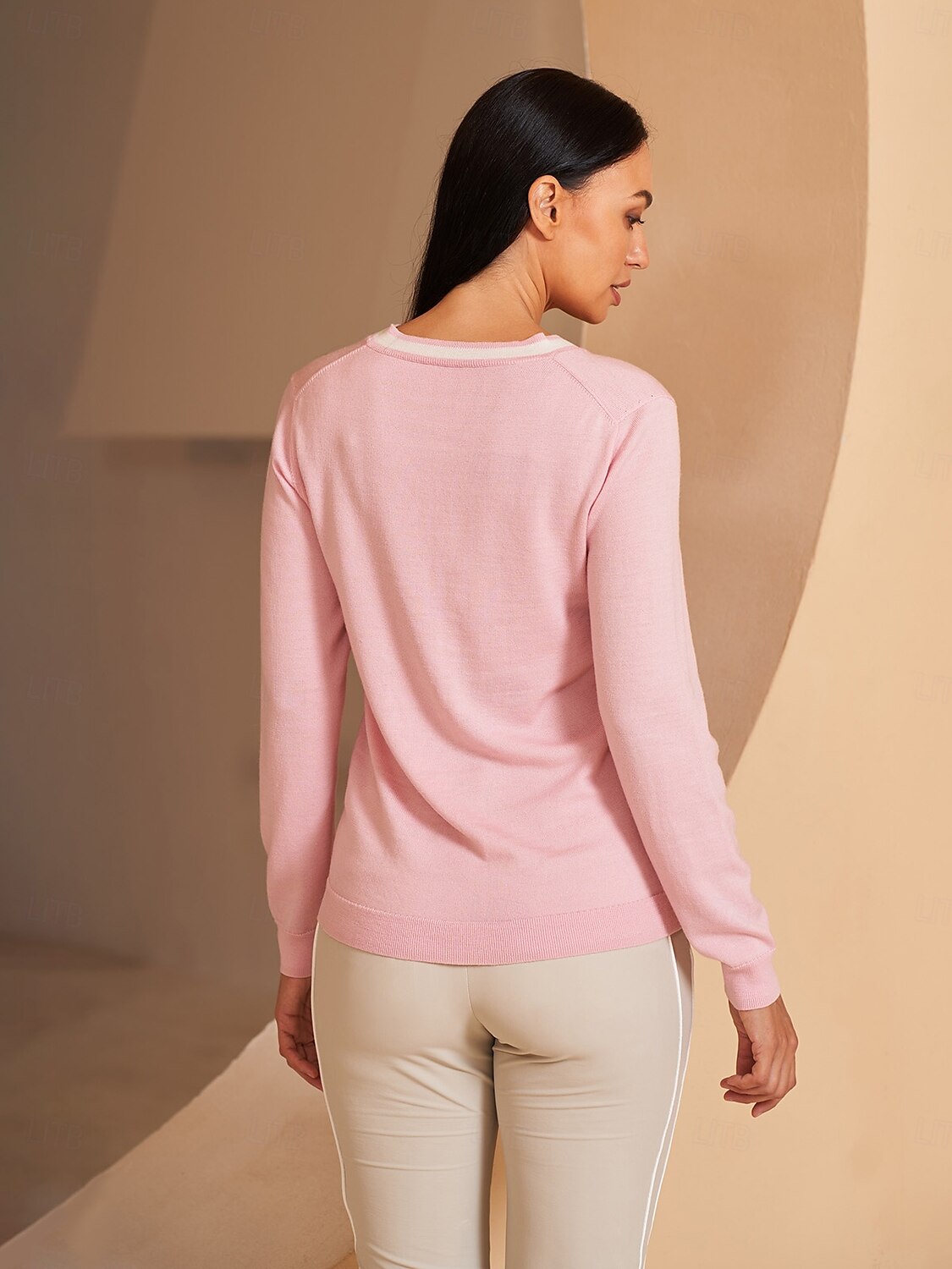 More Than Basic Merino Wool V Neck Sweater