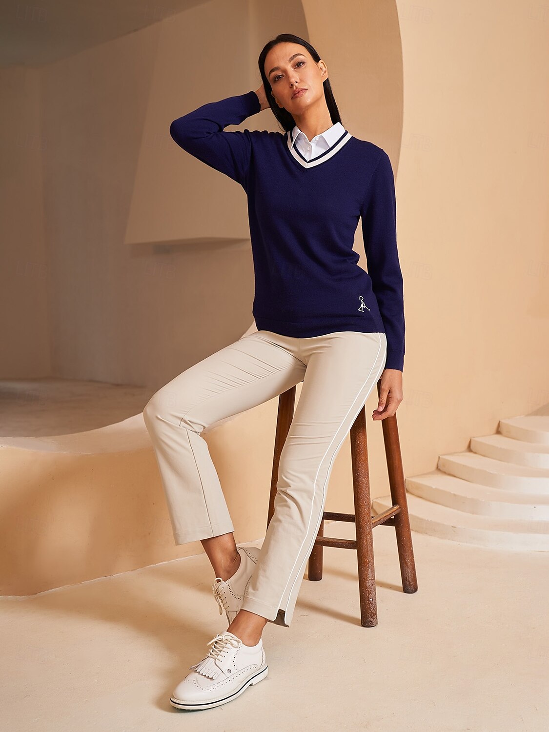 More Than Basic Merino Wool V Neck Sweater
