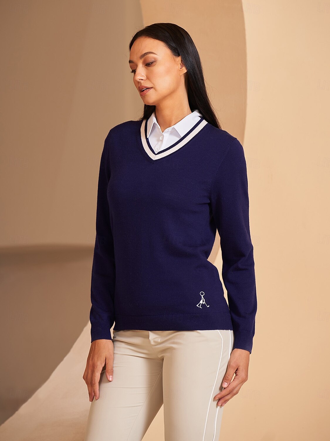 More Than Basic Merino Wool V Neck Sweater