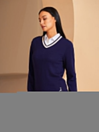 More Than Basic Merino Wool  V Neck Sweater